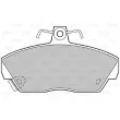VALEO 598019 - Jeu de 4 plaquettes de frein avant