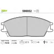 VALEO 598052 - Jeu de 4 plaquettes de frein avant