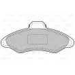 VALEO 598172 - Jeu de 4 plaquettes de frein avant