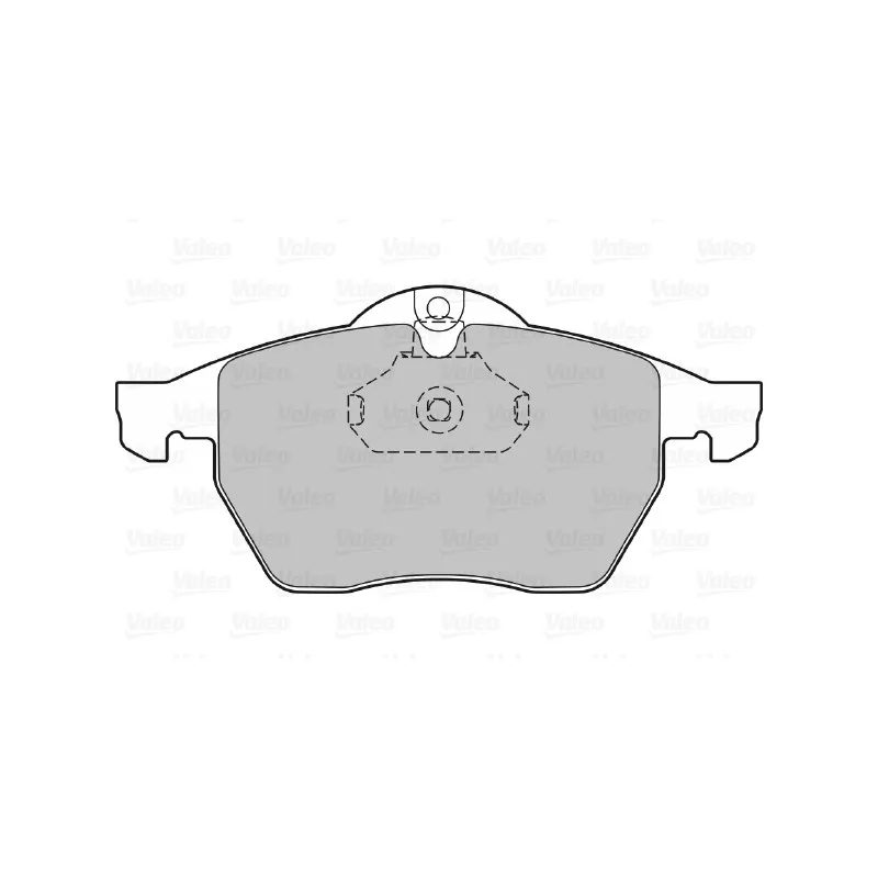 Jeu de 4 plaquettes de frein avant VALEO 598305 - Visuel 1