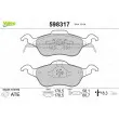 VALEO 598317 - Jeu de 4 plaquettes de frein avant