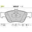 VALEO 598357 - Jeu de 4 plaquettes de frein avant