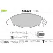 VALEO 598420 - Jeu de 4 plaquettes de frein avant