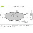 VALEO 598423 - Jeu de 4 plaquettes de frein avant