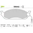 VALEO 598442 - Jeu de 4 plaquettes de frein avant