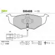 VALEO 598488 - Jeu de 4 plaquettes de frein avant