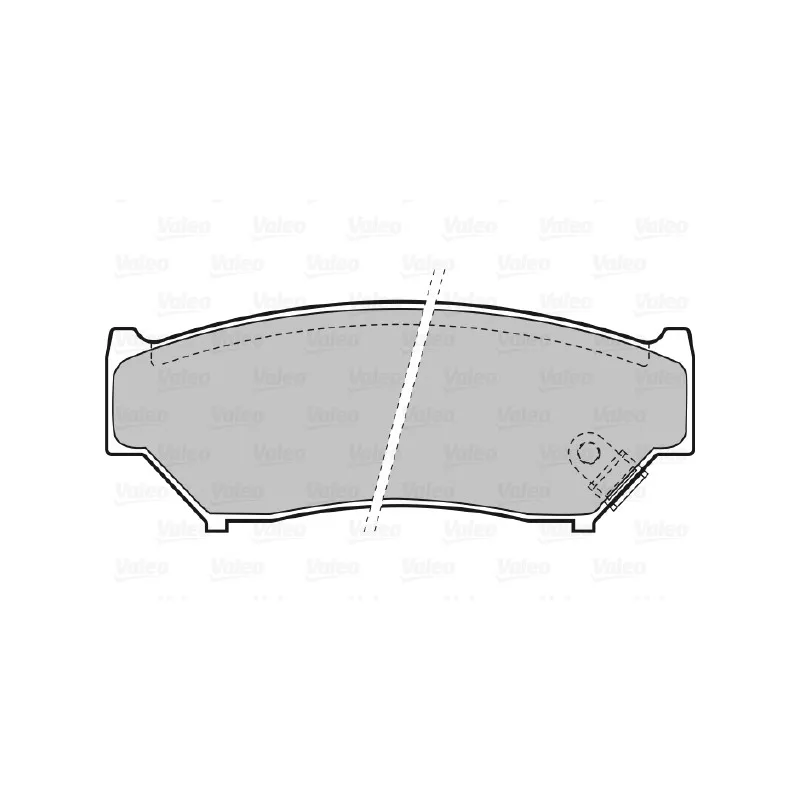 Jeu de 4 plaquettes de frein avant VALEO 598533 - Visuel 1