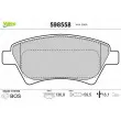VALEO 598558 - Jeu de 4 plaquettes de frein avant