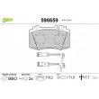 VALEO 598659 - Jeu de 4 plaquettes de frein avant