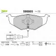 VALEO 598805 - Jeu de 4 plaquettes de frein avant