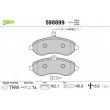 VALEO 598899 - Jeu de 4 plaquettes de frein avant