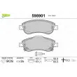 VALEO 598901 - Jeu de 4 plaquettes de frein avant