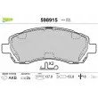 VALEO 598915 - Jeu de 4 plaquettes de frein avant