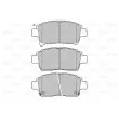 VALEO 598917 - Jeu de 4 plaquettes de frein avant