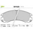 VALEO 601020 - Jeu de 4 plaquettes de frein avant