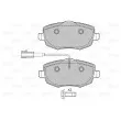 VALEO 601031 - Jeu de 4 plaquettes de frein avant