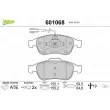 VALEO 601068 - Jeu de 4 plaquettes de frein avant
