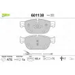 VALEO 601138 - Jeu de 4 plaquettes de frein avant