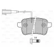 VALEO 601142 - Jeu de 4 plaquettes de frein arrière