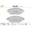 VALEO 601291 - Jeu de 4 plaquettes de frein avant
