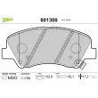 VALEO 601300 - Jeu de 4 plaquettes de frein avant