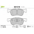 VALEO 601318 - Jeu de 4 plaquettes de frein avant