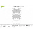 VALEO 601339 - Jeu de 4 plaquettes de frein avant