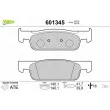 VALEO 601345 - Jeu de 4 plaquettes de frein avant