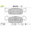 VALEO 601412 - Jeu de 4 plaquettes de frein avant