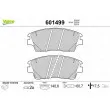 VALEO 601499 - Jeu de 4 plaquettes de frein avant