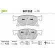 VALEO 601502 - Jeu de 4 plaquettes de frein avant
