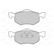 VALEO 601518 - Jeu de 4 plaquettes de frein avant