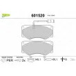 VALEO 601520 - Jeu de 4 plaquettes de frein avant