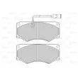 VALEO 601520 - Jeu de 4 plaquettes de frein avant