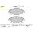 VALEO 601532 - Jeu de 4 plaquettes de frein avant