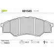 VALEO 601545 - Jeu de 4 plaquettes de frein avant