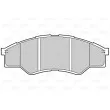 VALEO 601545 - Jeu de 4 plaquettes de frein avant