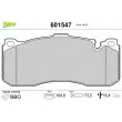 VALEO 601547 - Jeu de 4 plaquettes de frein avant