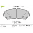 VALEO 601596 - Jeu de 4 plaquettes de frein avant