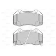 VALEO 601597 - Jeu de 4 plaquettes de frein avant