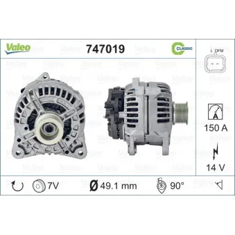 Alternateur VALEO OEM 8200190721