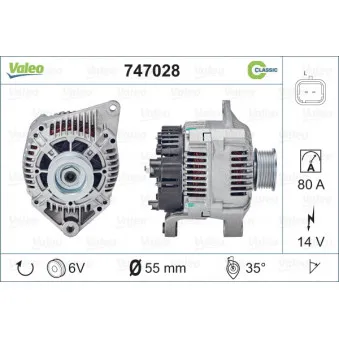 Alternateur VALEO OEM 7700431943