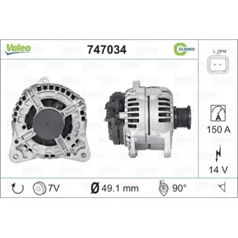 Alternateur VALEO OEM 8200660022