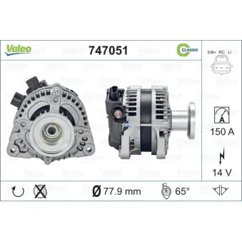 Alternateur VALEO OEM 1352431