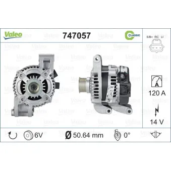 Alternateur VALEO OEM 3M5T10300LB