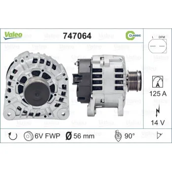 Alternateur VALEO OEM 8200112065