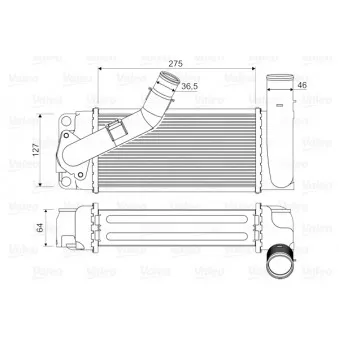 Intercooler, échangeur VALEO OEM 179000N020