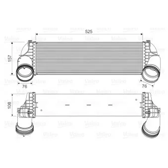 Intercooler, échangeur AVA QUALITY COOLING BWA4543
