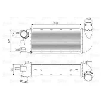 Intercooler, échangeur VALEO OEM 1560794