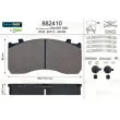 VALEO 882410 - Jeu de 4 plaquettes de frein avant